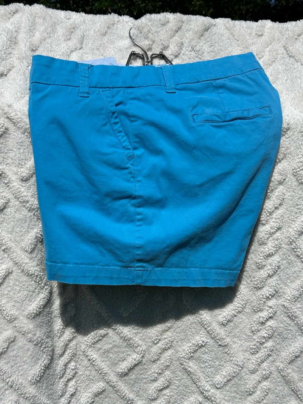 crown & ivy Bright Turquoise Cotton Shorts
